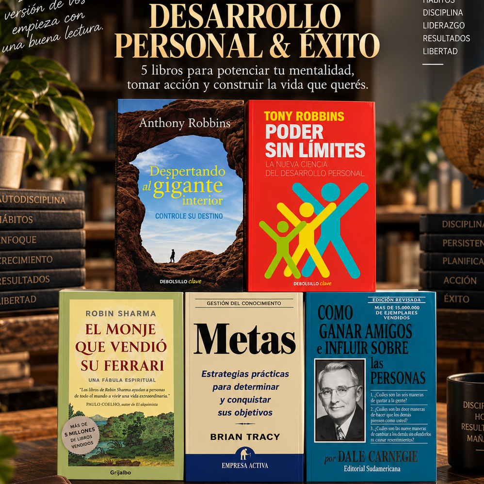Biblioteca de Desarrollo Personal - 5 Libros para Tener ÉXITO