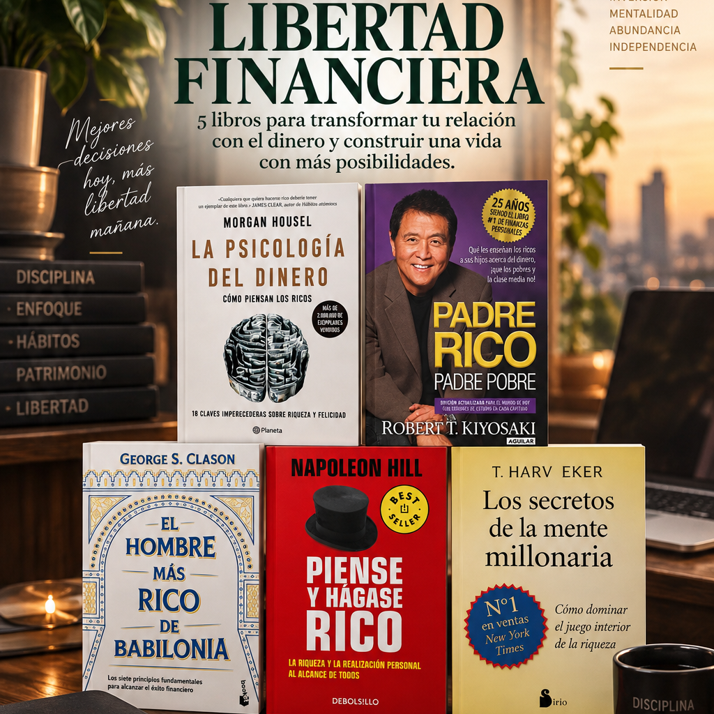 Biblioteca Financiera - 5 Libros para Restaurar tu Economía