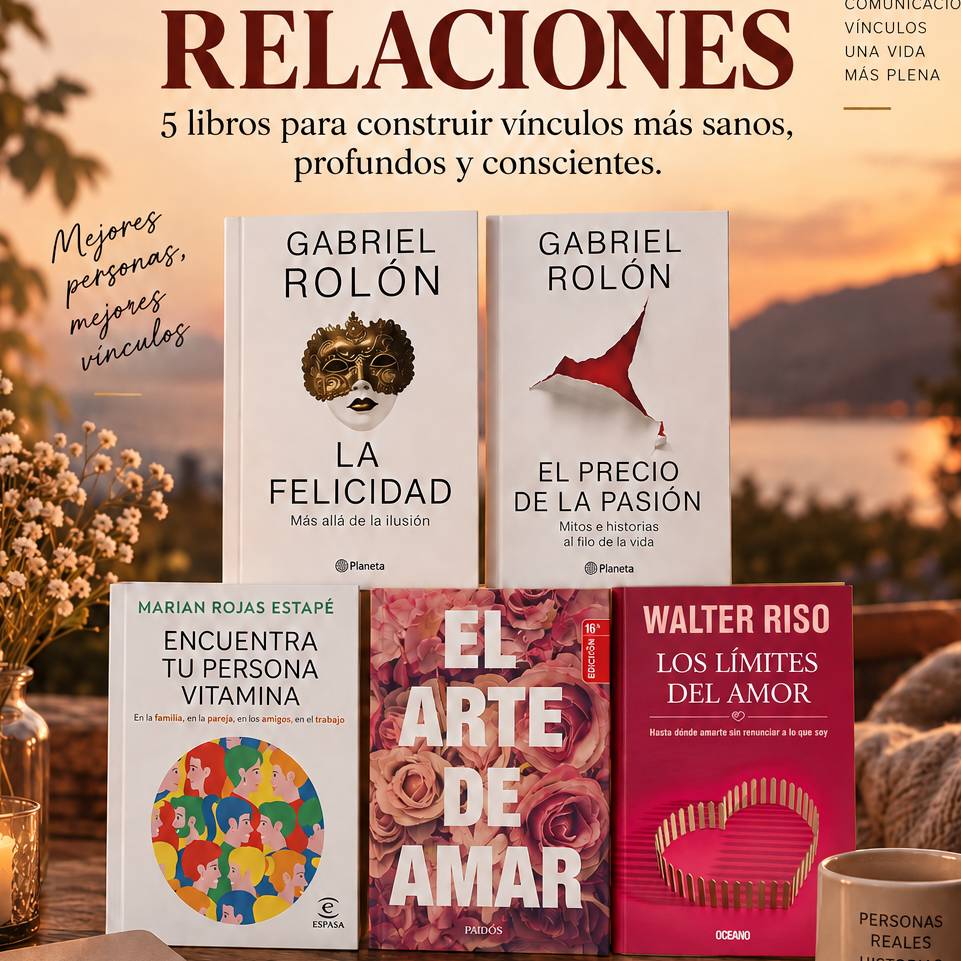 Biblioteca Relaciones - 5 Libros para Conquistar y Entender tus Relaciones